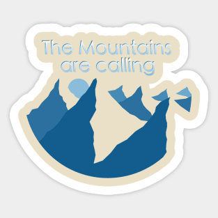 The Mountains are calling Sticker